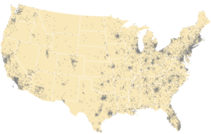 population dot density