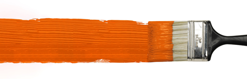 orange paintbrush