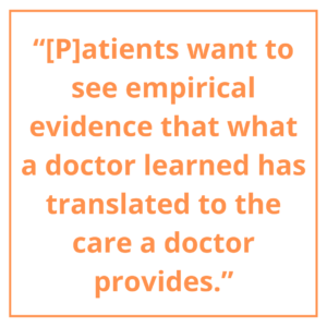 patients want to see empirical evidence