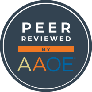 AAOE Peer Reviewed badge